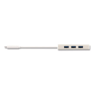 USB-C Hub with SD/Micro SD Card Reader, 3 Ports, Silver