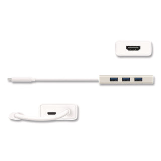 USB-C Hub and 4K HDMI, 3 Ports, Silver