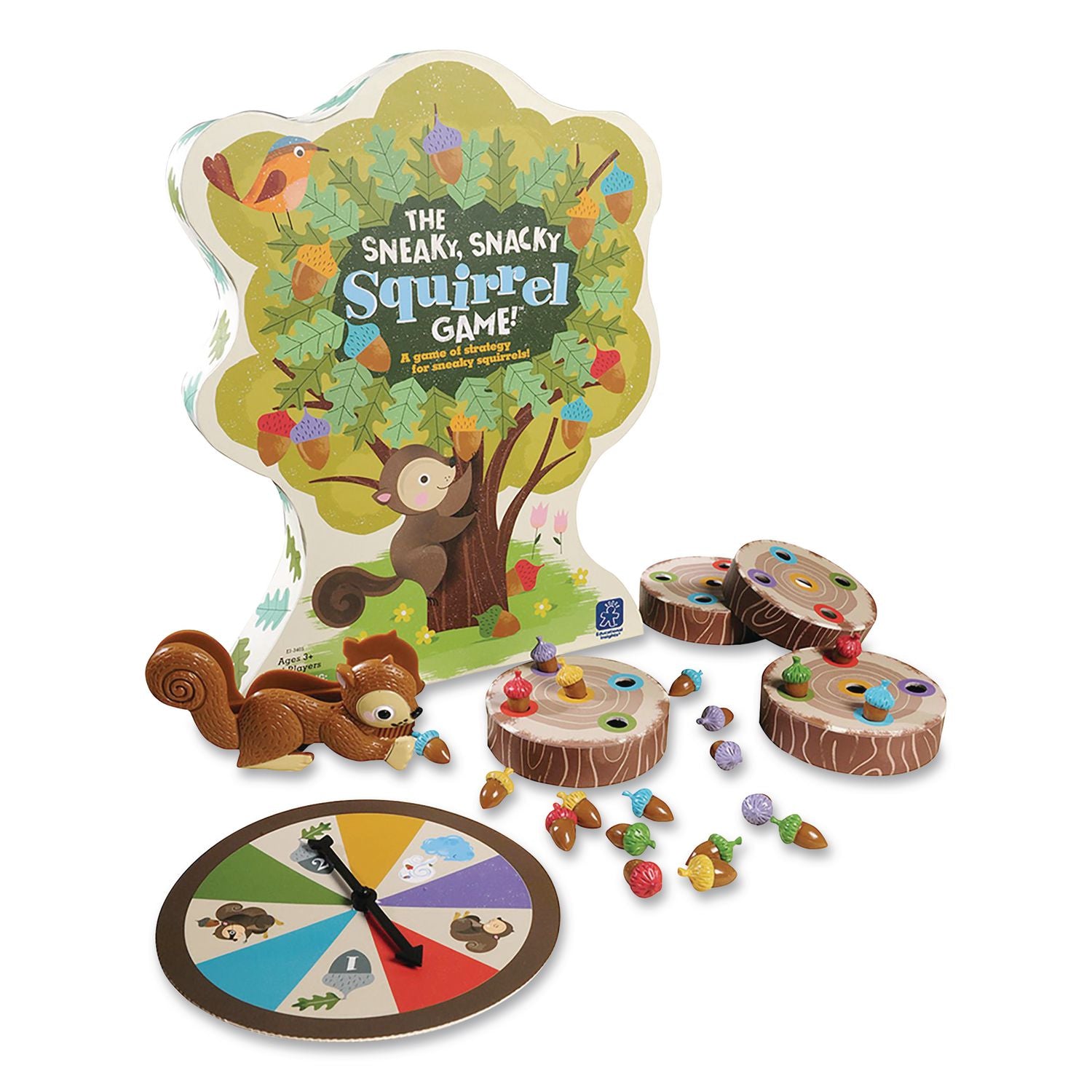 Educational Insights Sneaky Snacky Squirrel Game - Theme/Subject: Animal - Skill Learning: Eye-hand Coordination, Sorting, Matching, Strategic Thinking, Fine Motor, Handwriting - 3-5 Year
