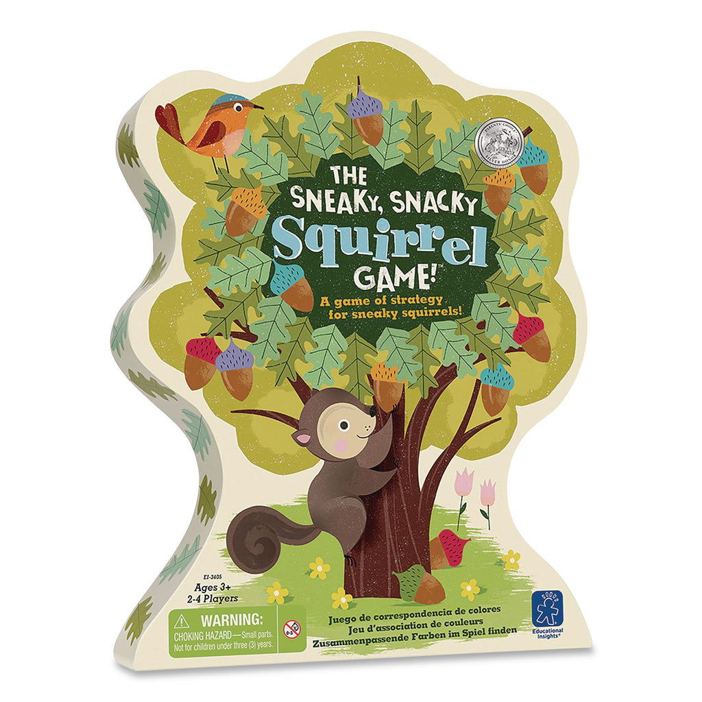 Educational Insights Sneaky Snacky Squirrel Game - Theme/Subject: Animal - Skill Learning: Eye-hand Coordination, Sorting, Matching, Strategic Thinking, Fine Motor, Handwriting - 3-5 Year