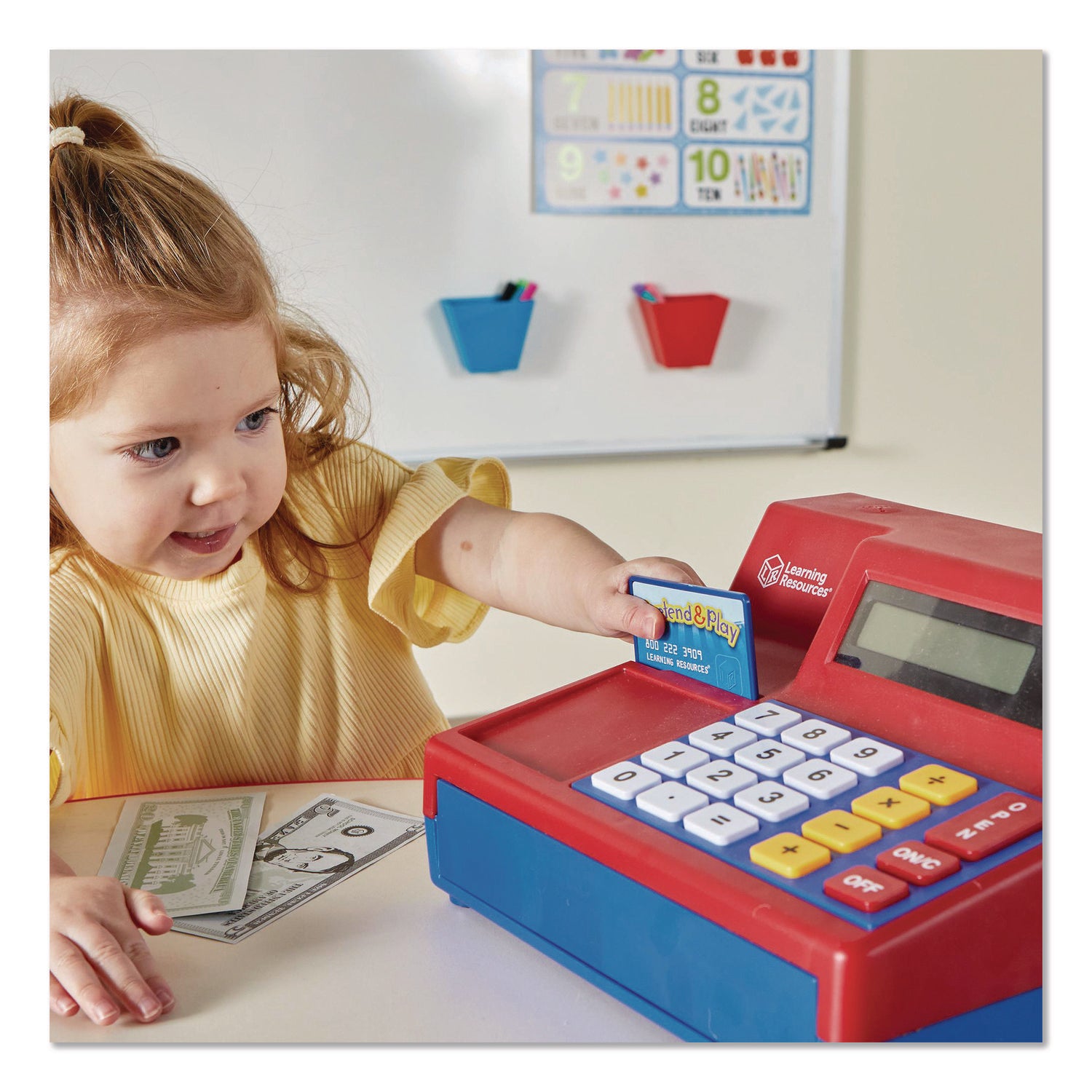 Pretend & Play Pretend Calculator/Cash Register - Theme/Subject: Learning - Skill Learning: Imagination, Money, Mathematics - 3-8 Year