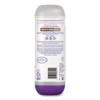 PowerMop Cleaning Solution and Pads Refill Pack, Lavender, 25.3 oz Bottle and 5 Pads per Pack, 4 Packs/Carton