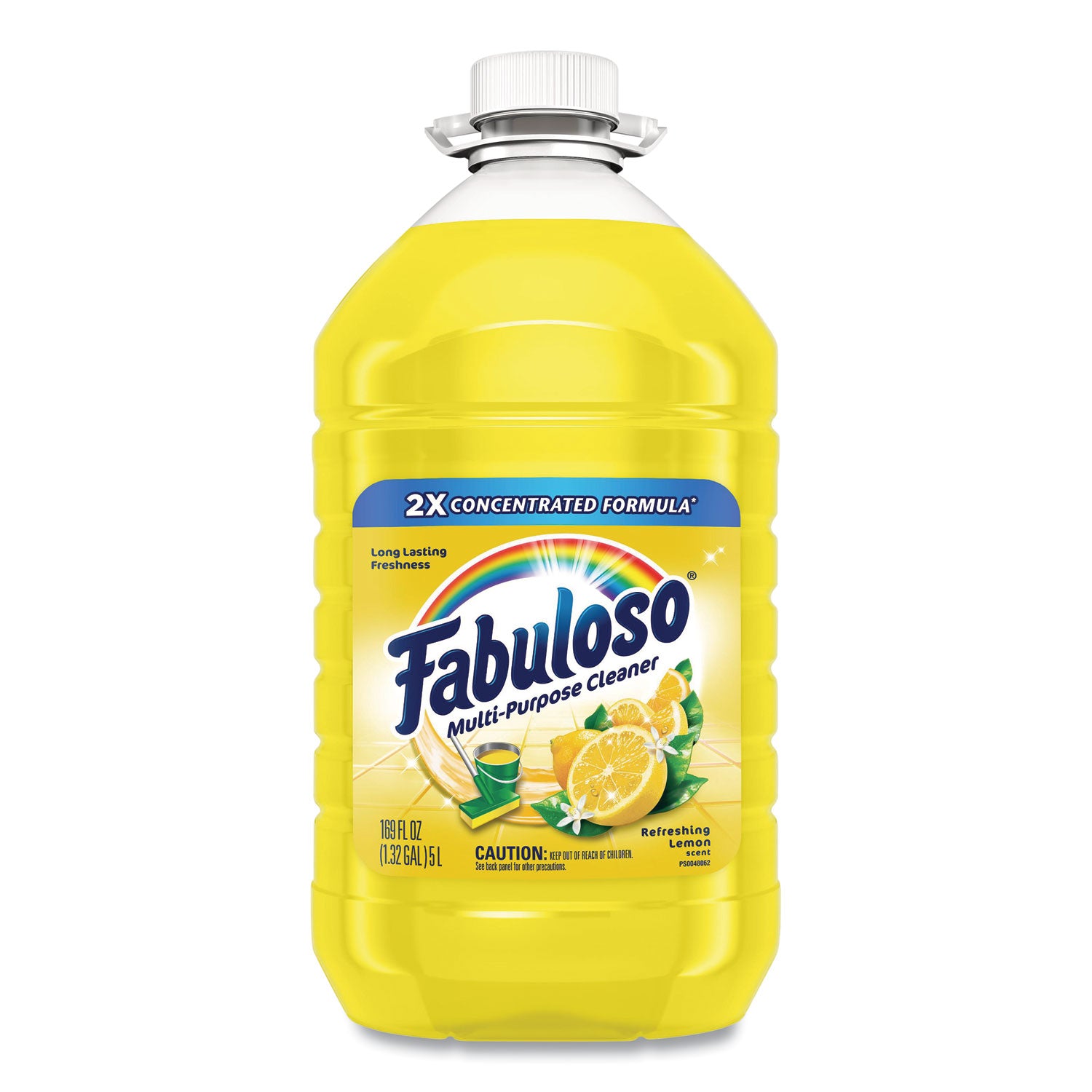 Multi-use Cleaner, Lemon Scent, 169 oz Bottle, 3/Carton