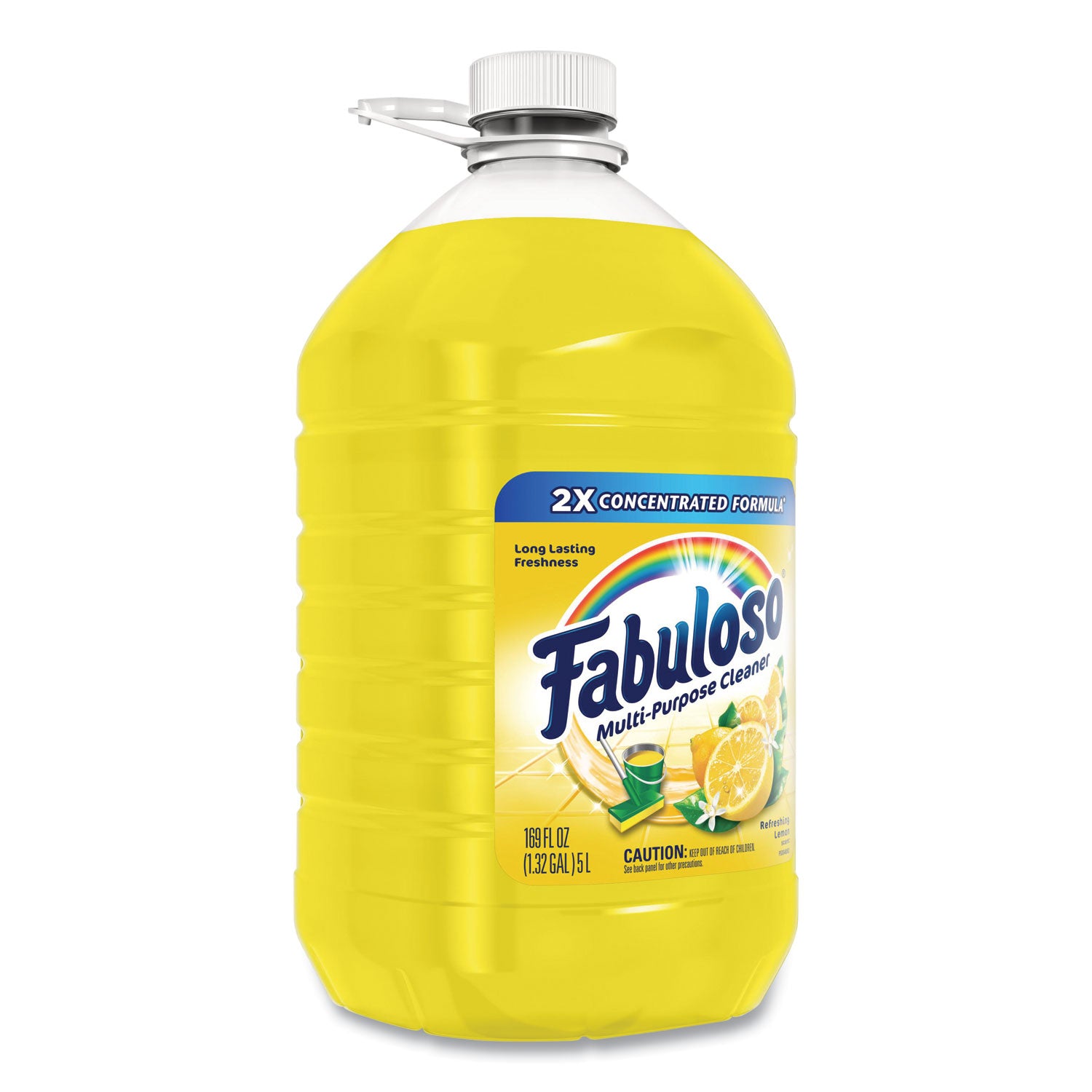 Multi-use Cleaner, Lemon Scent, 169 oz Bottle, 3/Carton