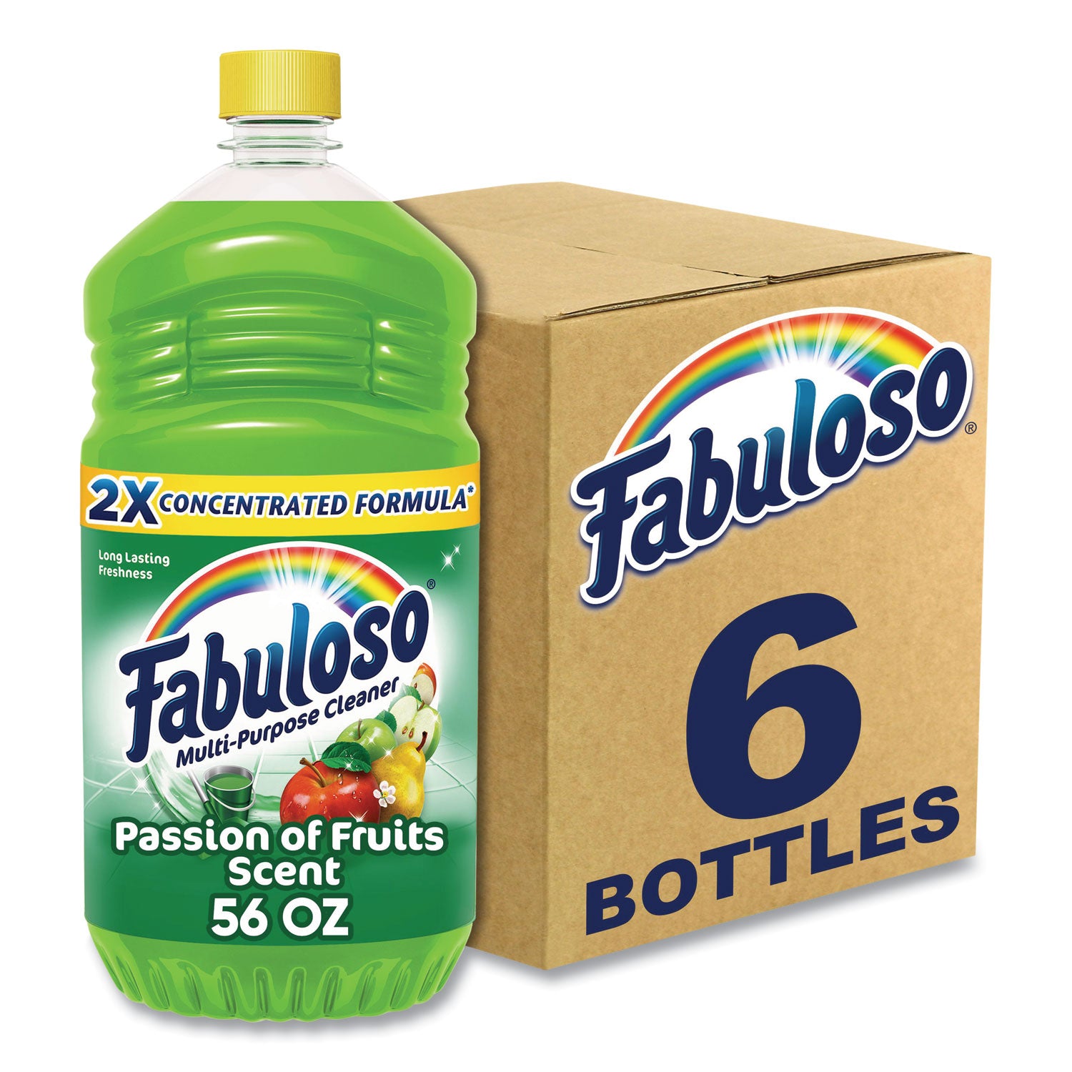 Multi-use Cleaner, Passion Fruit Scent, 56 oz, Bottle, 6/Carton