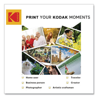 Photo Paper, 7.2 mil, 8.5 x 11, Matte White, 100/Pack