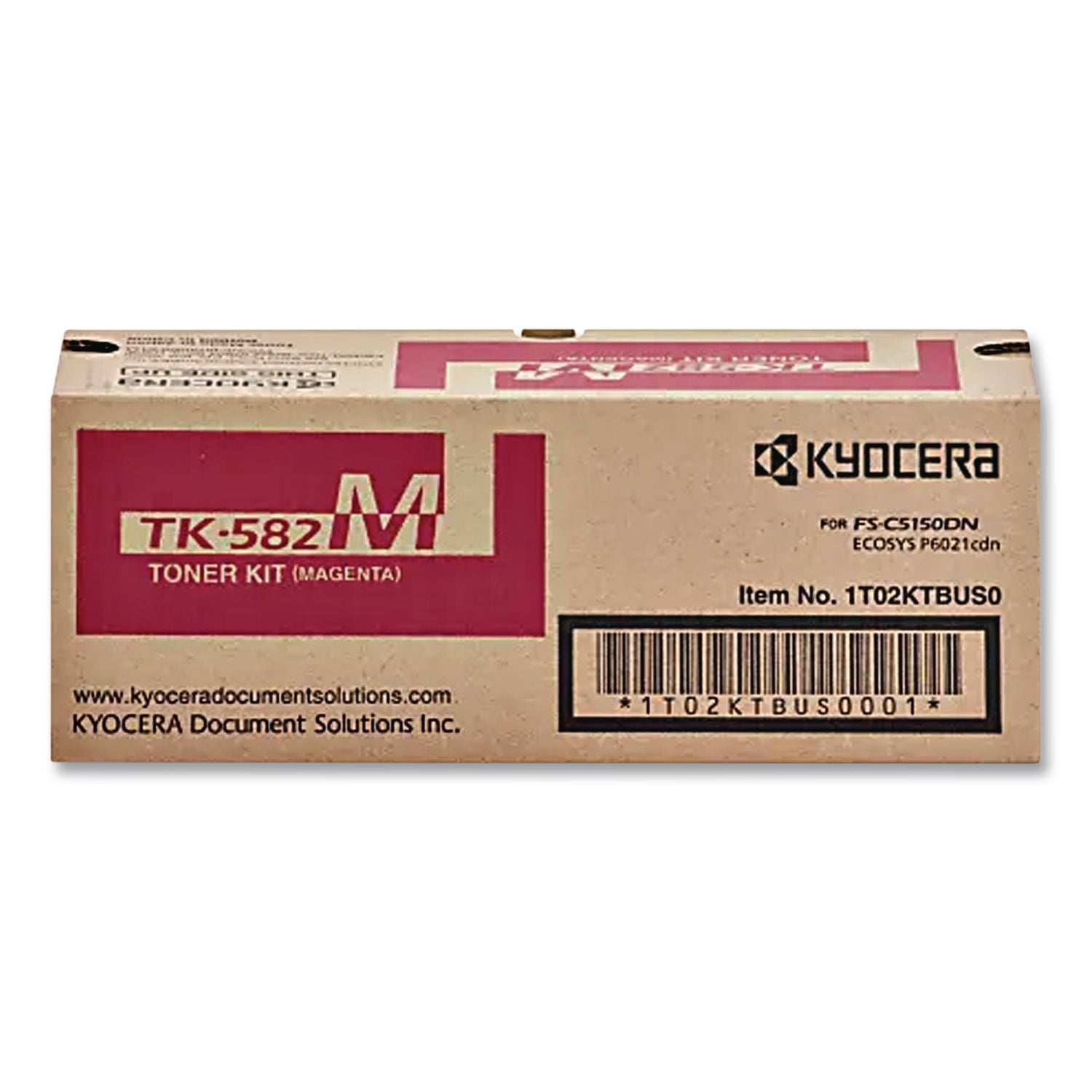 TK582M High-Yield Toner, 2,800 Page-Yield, Magenta