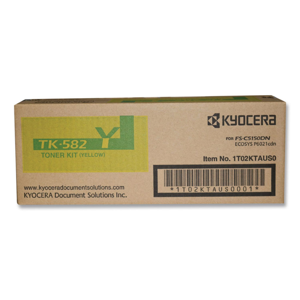 TK582Y High-Yield Toner, 2,800 Page-Yield, Yellow