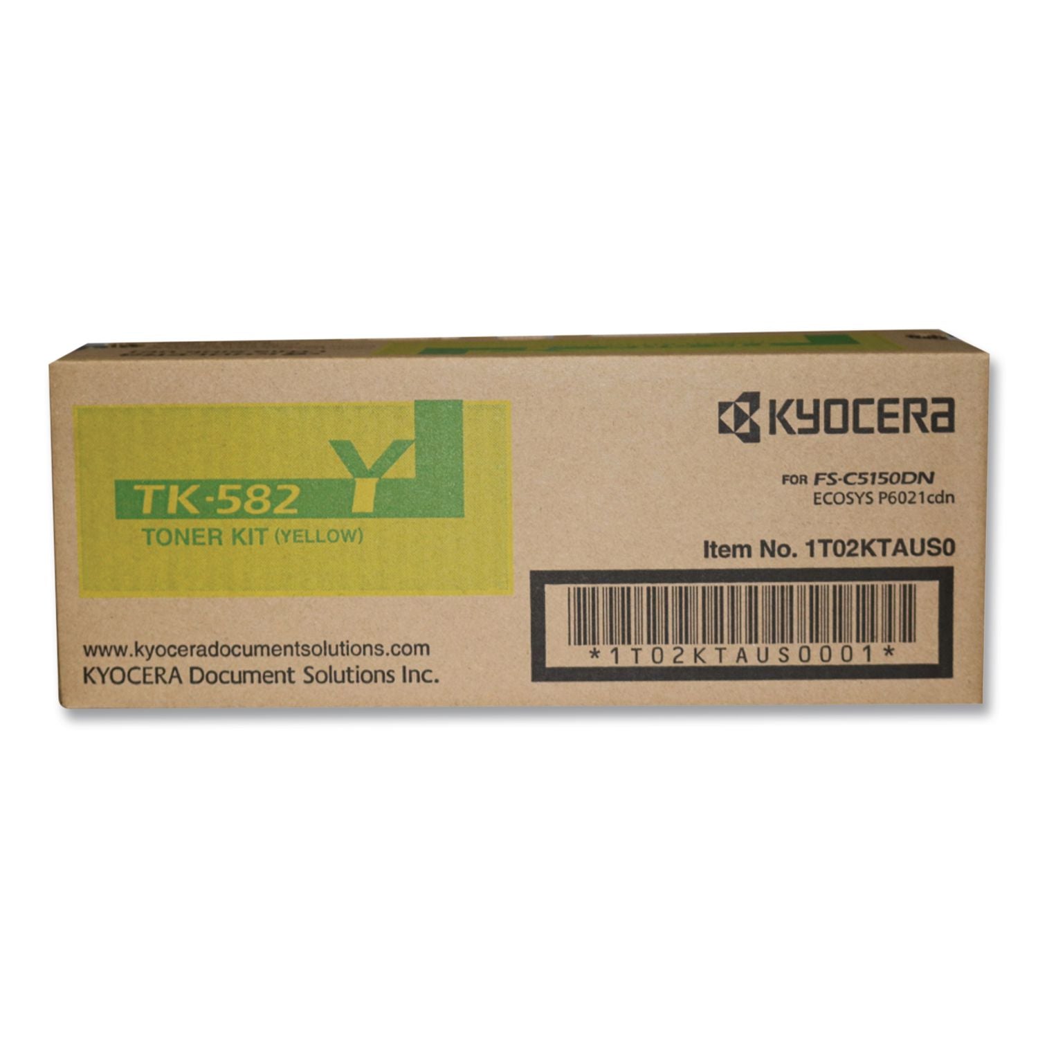 TK582Y High-Yield Toner, 2,800 Page-Yield, Yellow