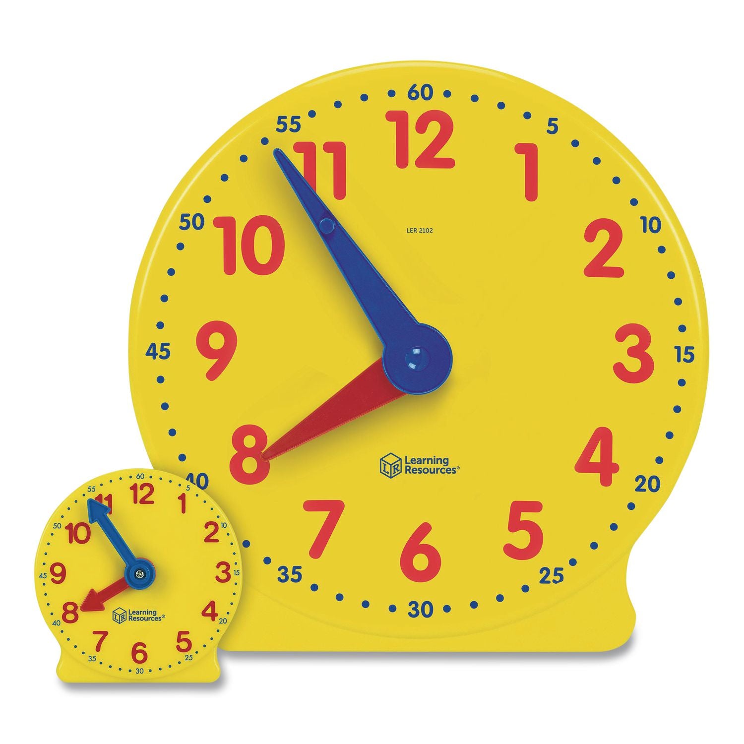 Learning Resources Classroom Clock Kit - Theme/Subject: Learning - Skill Learning: Time - 24 Pieces - Yellow