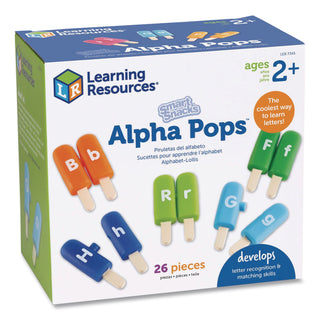Smart Snacks Alpha Pops - Skill Learning: Visual, Color Identification, Letter Recognition, Expressive Language, Receptive Language, Quiz, Color Matching, Fine Motor, Imagination - 2 Year & Up - Multi