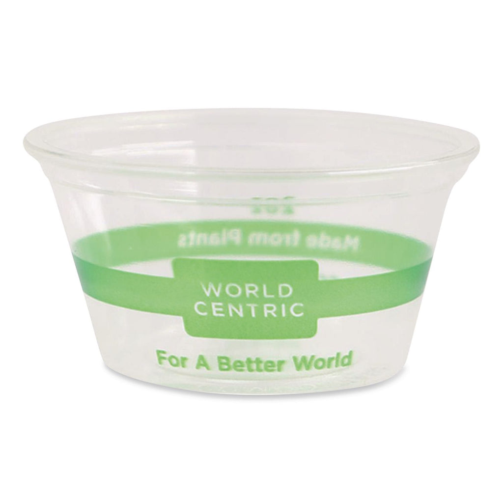 PLA Clear Cold Cups, Souffle, 2 oz, Clear, 2,000/Carton