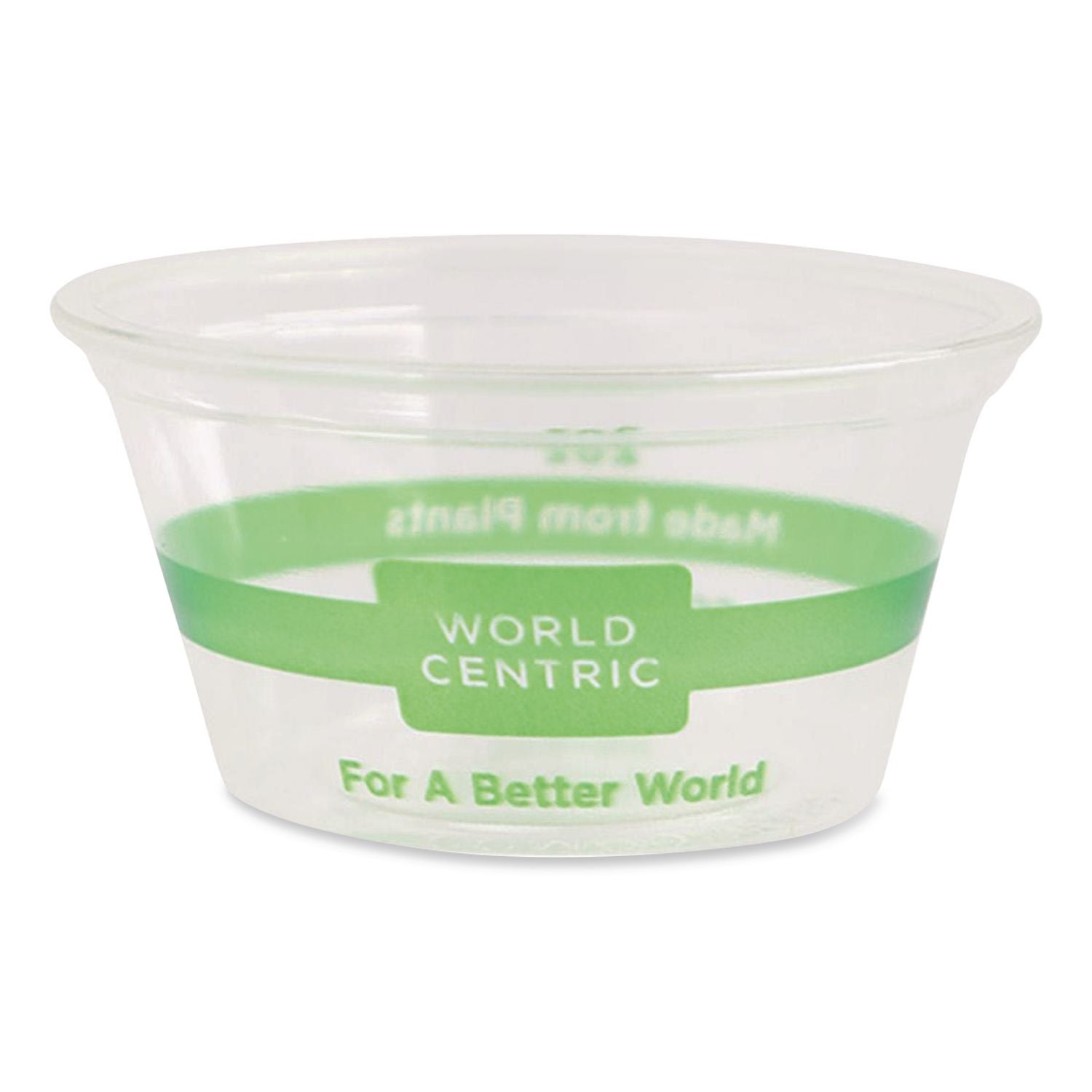 PLA Clear Cold Cups, Souffle, 2 oz, Clear, 2,000/Carton