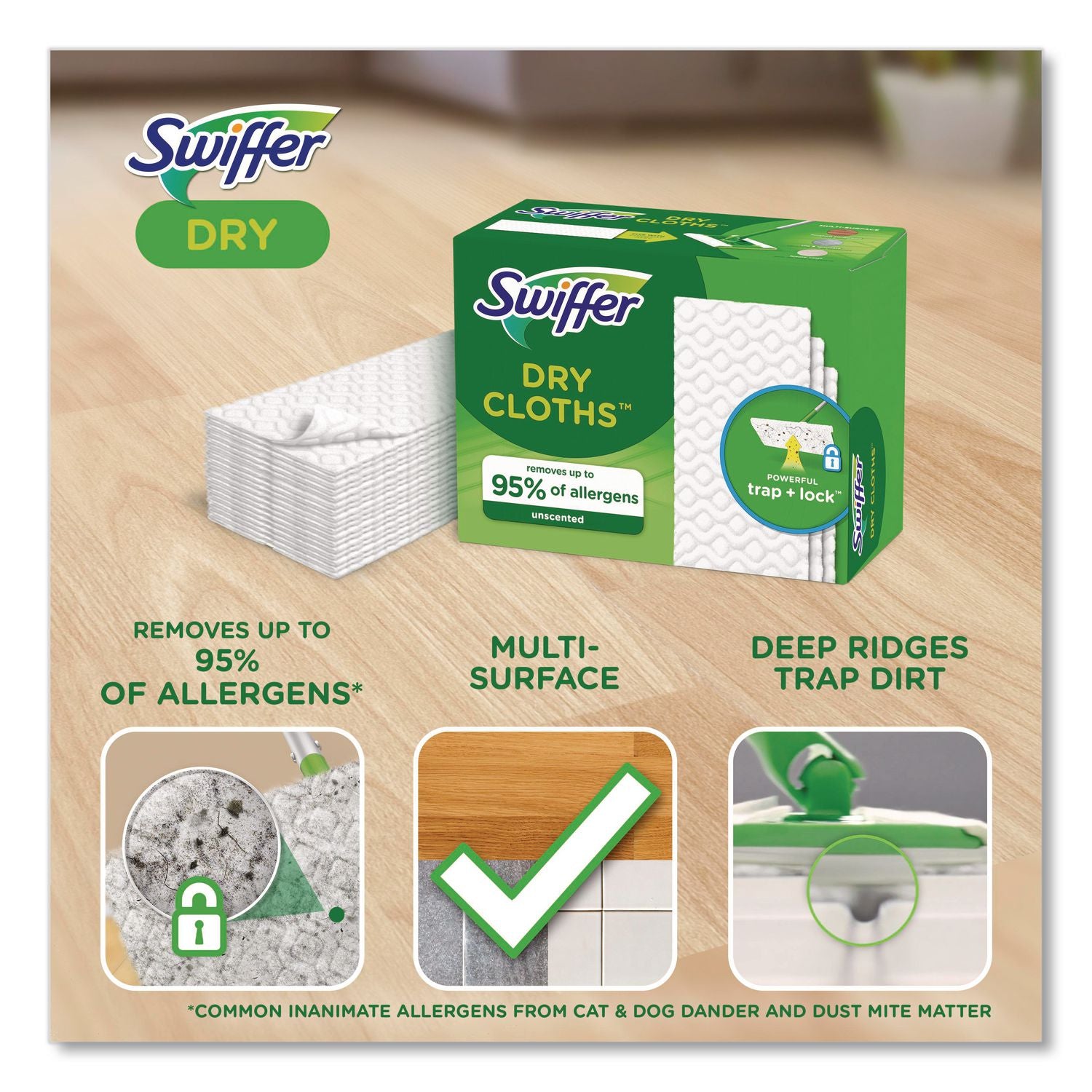 Swiffer Sweeper Dry Pad Refill - White - 32 / Box