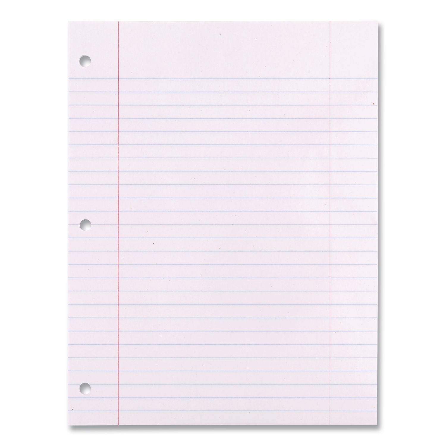 Filler Paper, 3-Hole, 8 x 10.5, Wide/Legal Rule, 200/Pack