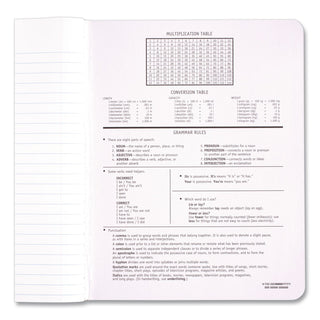 Composition Book, Wide/Legal Rule, Black Cover, (100) 9.75 x 7.5 Sheets