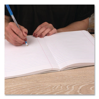 Composition Book, Wide/Legal Rule, Black Cover, (100) 9.75 x 7.5 Sheets