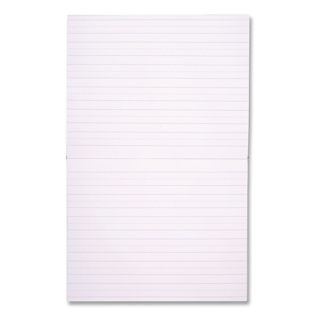 Learn to Letter Writing Tablet with Raised Ruling, Primary Rule, Orange Cover, (40) 10 x 8 Sheets