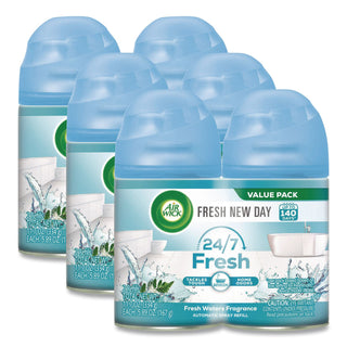 Freshmatic Ultra Spray Refill, Fresh Waters, 5.89 oz Aerosol Spray, 2/Pack 3 Packs/Carton