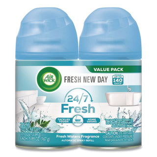 Freshmatic Ultra Spray Refill, Fresh Waters, 5.89 oz Aerosol Spray, 2/Pack 3 Packs/Carton