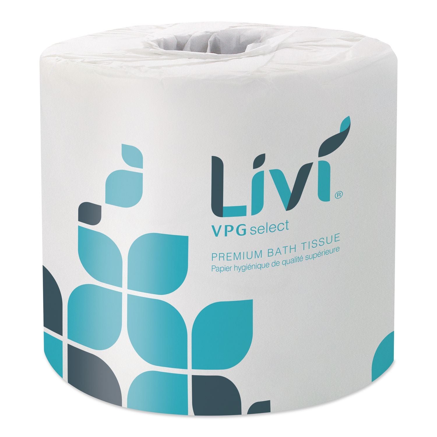 Livi VPG Select Bath Tissue - 2 Ply - 3.75" x 4.06" - 500 Sheets/Roll - 1.77" Core - White - Fiber - Embossed, Soft, Absorbent, Eco-friendly - For Bathroom, Office Building, Restroom, Industry - 80 / Carton