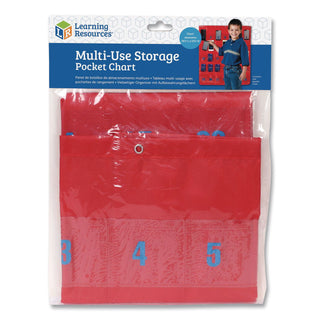 Learning Resources Calculator Storage Pocket Chart - Theme/Subject: Learning - Skill Learning: Mathematics, Classroom, Addition, Scientific Terminologies - 3+ - 1 Each