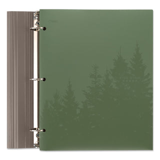 Recycled Plastic Two-Pocket Folder, 11" x 8.5", Randomly Assorted