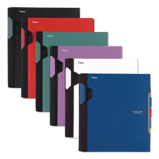 Advance Wirebound Notebook, Ten Pockets, 5-Subject, Medium/College Rule, Randomly Assorted Cover Color, (200) 11 x 8.5 Sheets