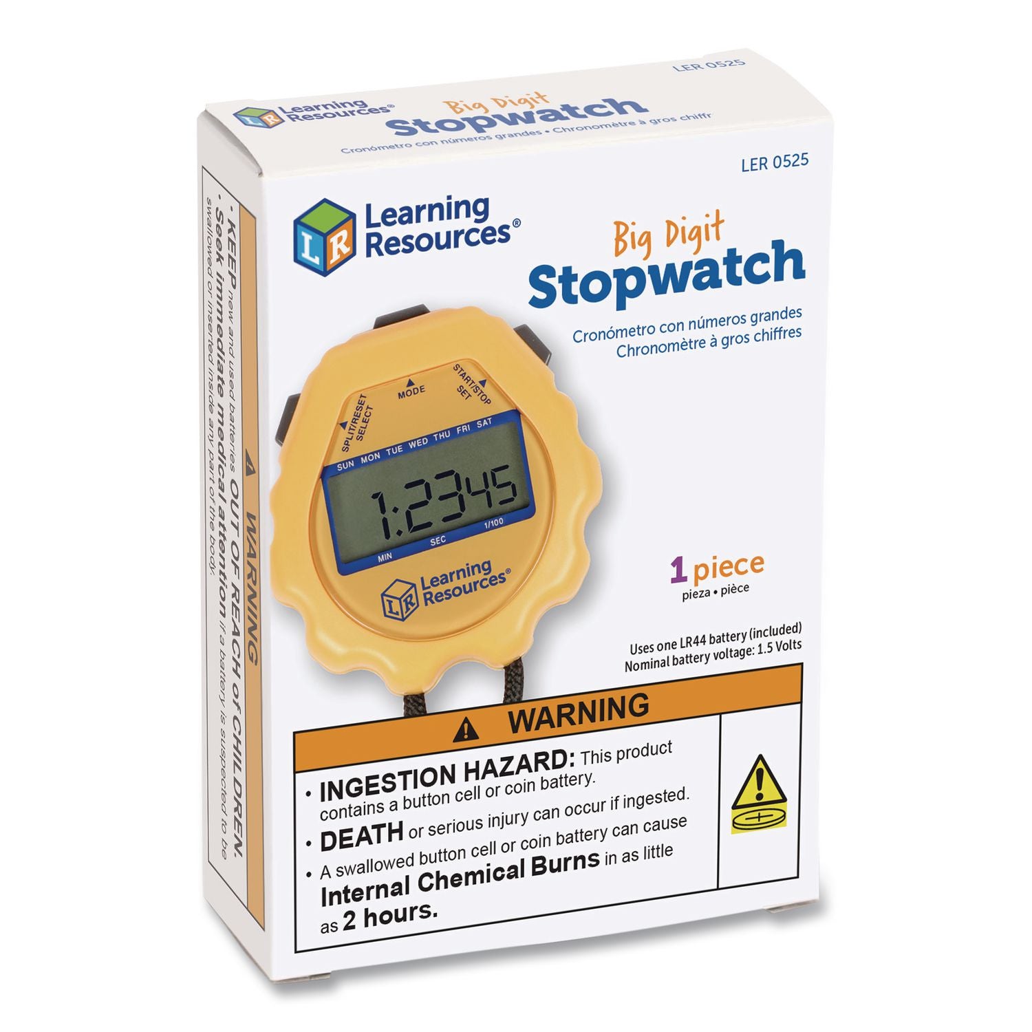 Learning Resources Big-Digit Stopwatch - 1 Each