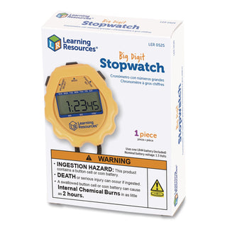 Learning Resources Big-Digit Stopwatch - 1 Each