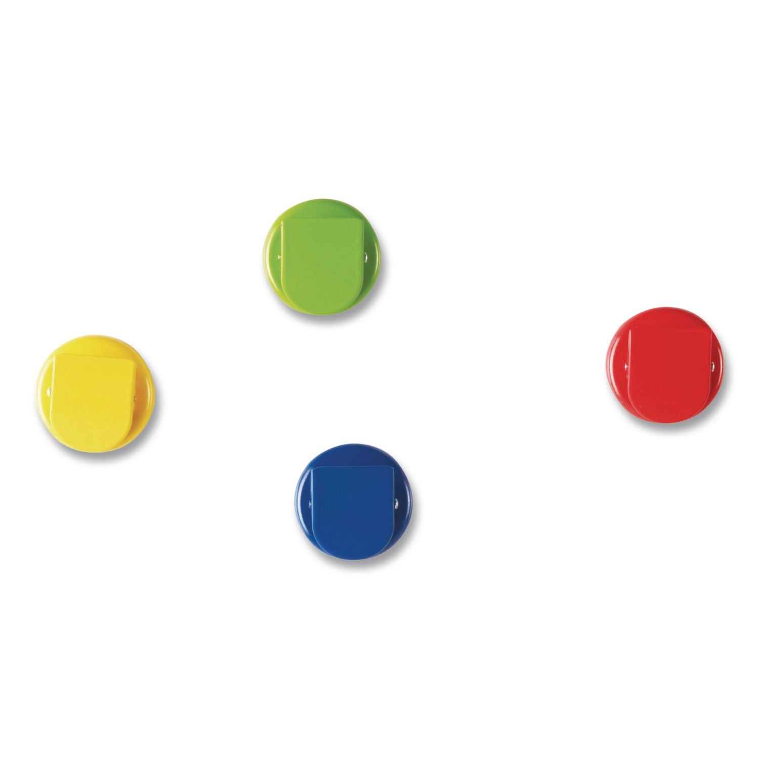 Learning Resources Super Strong Magnetic Clips Set - 1.5" Diameter - 50 Sheet Capacity - for Whiteboard, Folder - 4 / Pack - Assorted