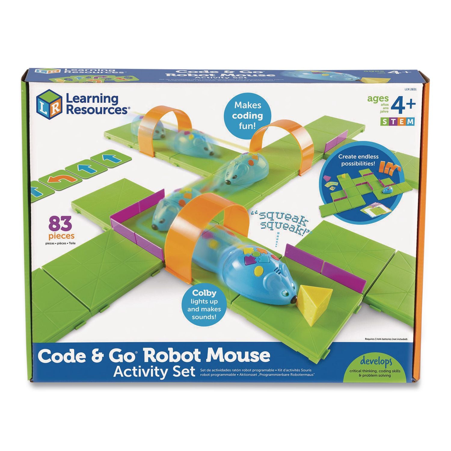 Learning Resources Code/Go Robot Mouse Activity Set - Theme/Subject: Learning - Skill Learning: Building, Logic, Critical Thinking, Coding - 5 Year & Up