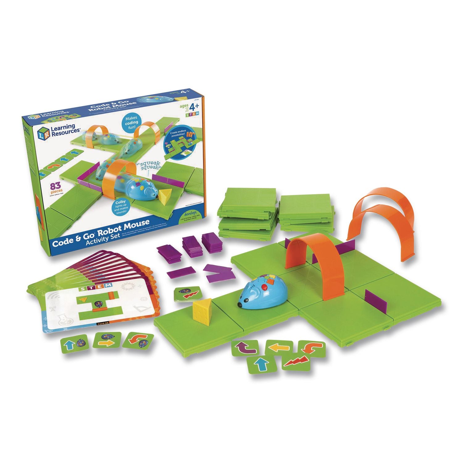 Learning Resources Code/Go Robot Mouse Activity Set - Theme/Subject: Learning - Skill Learning: Building, Logic, Critical Thinking, Coding - 5 Year & Up