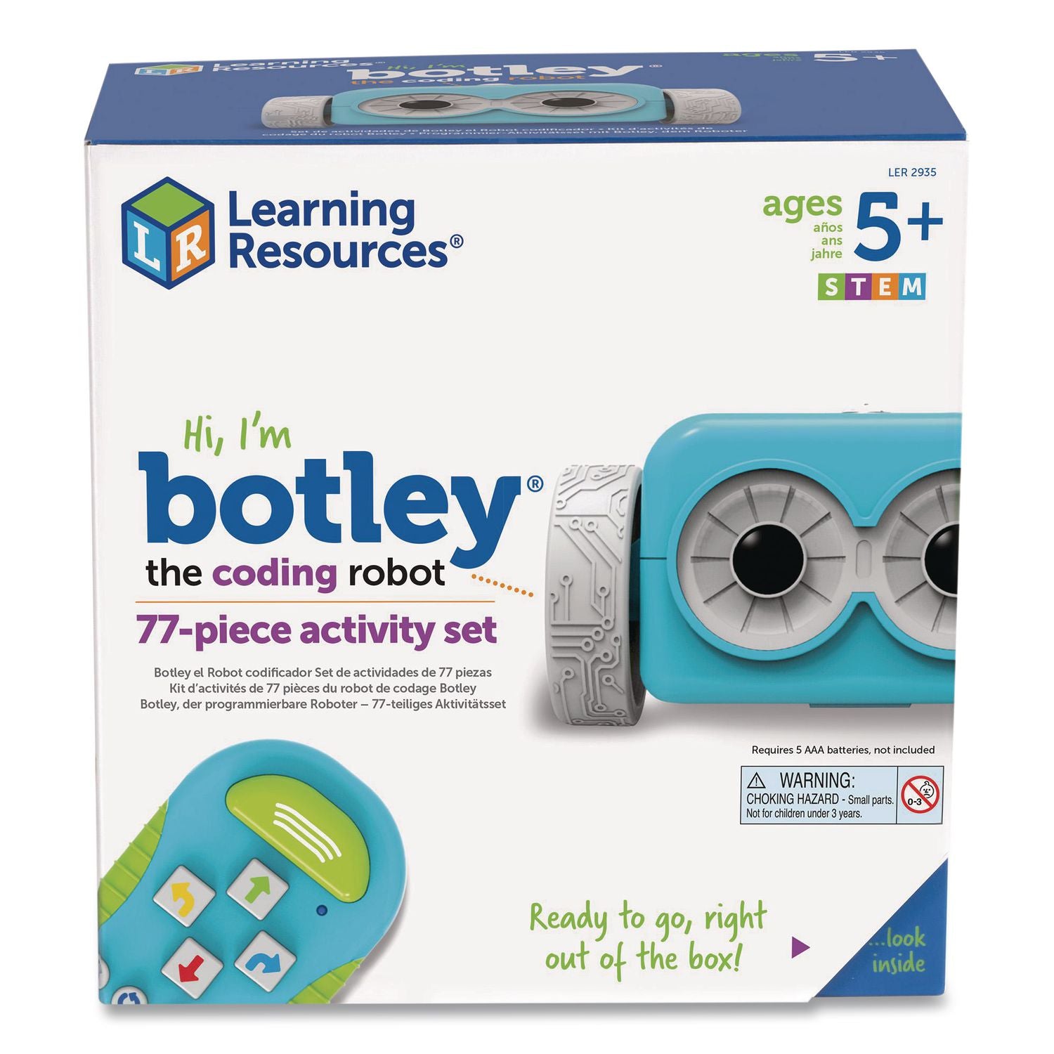 Learning Resources Botley the Coding Robot Activity Set - Theme/Subject: Learning - Skill Learning: STEM, Material Detection, Navigation, Coding, Critical Thinking, Problem Solving, Logic - 5 Year & Up - 77 Pieces - Multi