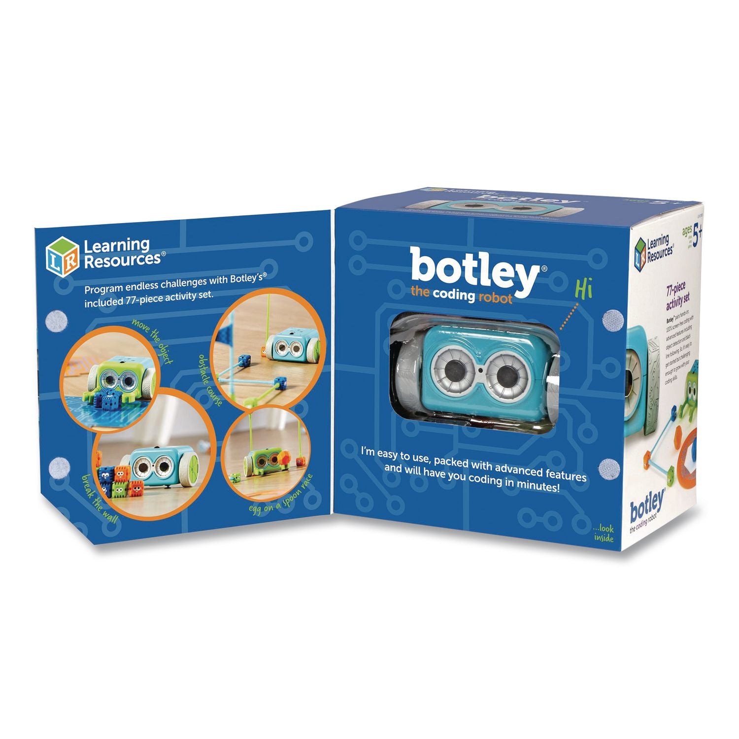 Learning Resources Botley the Coding Robot Activity Set - Theme/Subject: Learning - Skill Learning: STEM, Material Detection, Navigation, Coding, Critical Thinking, Problem Solving, Logic - 5 Year & Up - 77 Pieces - Multi