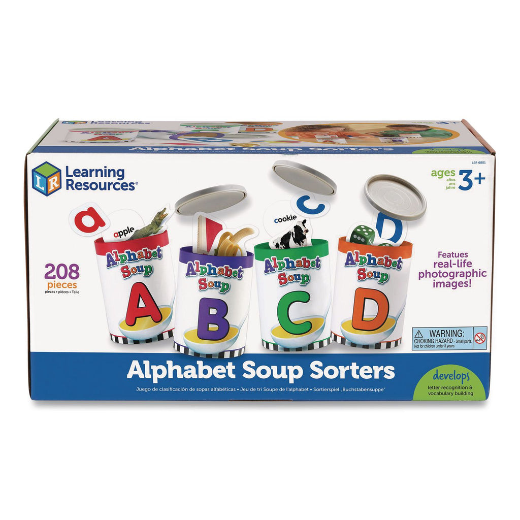 Learning Resources Alphabet Soup Sorters Skill Set - Theme/Subject: Learning - Skill Learning: Alphabet, Letter Sound, Shape, Vocabulary, Oral Language, Sorting, Motor Skills - 4-7 Year