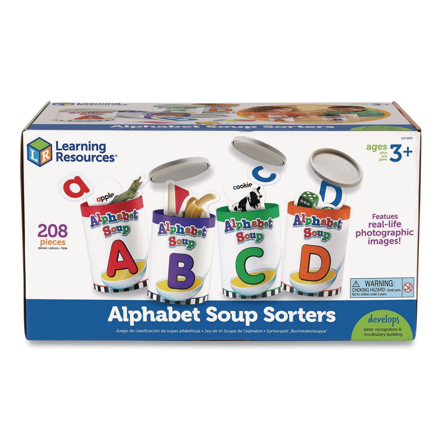 Learning Resources Alphabet Soup Sorters Skill Set - Theme/Subject: Learning - Skill Learning: Alphabet, Letter Sound, Shape, Vocabulary, Oral Language, Sorting, Motor Skills - 4-7 Year