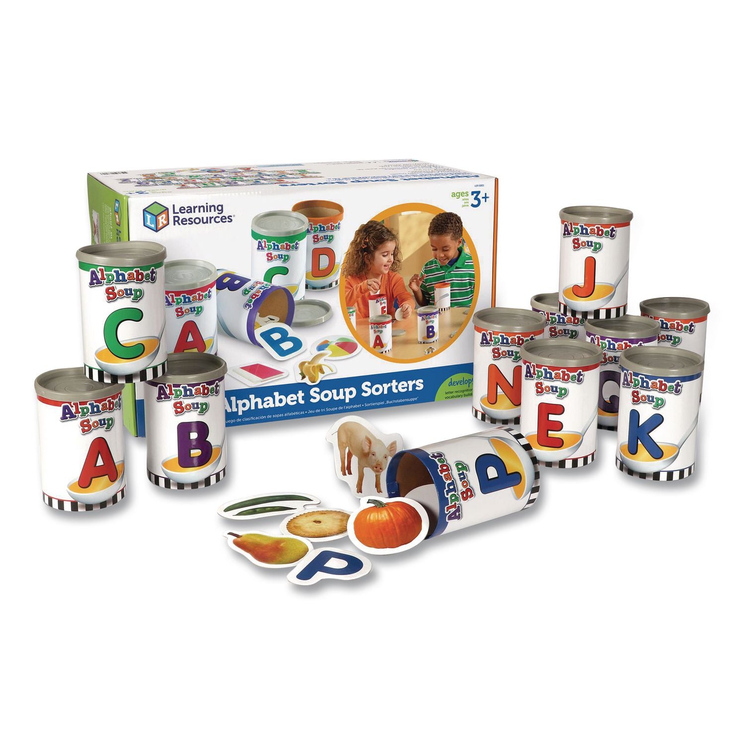Learning Resources Alphabet Soup Sorters Skill Set - Theme/Subject: Learning - Skill Learning: Alphabet, Letter Sound, Shape, Vocabulary, Oral Language, Sorting, Motor Skills - 4-7 Year
