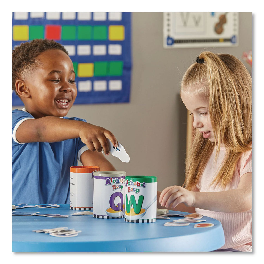 Learning Resources Alphabet Soup Sorters Skill Set - Theme/Subject: Learning - Skill Learning: Alphabet, Letter Sound, Shape, Vocabulary, Oral Language, Sorting, Motor Skills - 4-7 Year