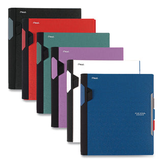 Advance Wirebound Notebook, Six Pockets, 3-Subject, Medium/College Rule, Randomly Assorted Cover Color, (150) 11 x 8.5 Sheets