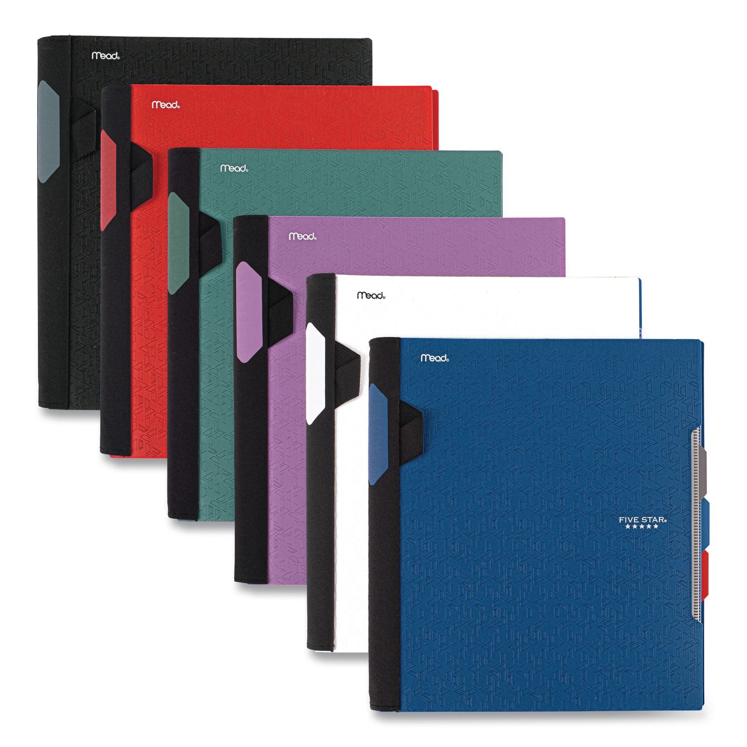 Advance Wirebound Notebook, Six Pockets, 3-Subject, Medium/College Rule, Randomly Assorted Cover Color, (150) 11 x 8.5 Sheets