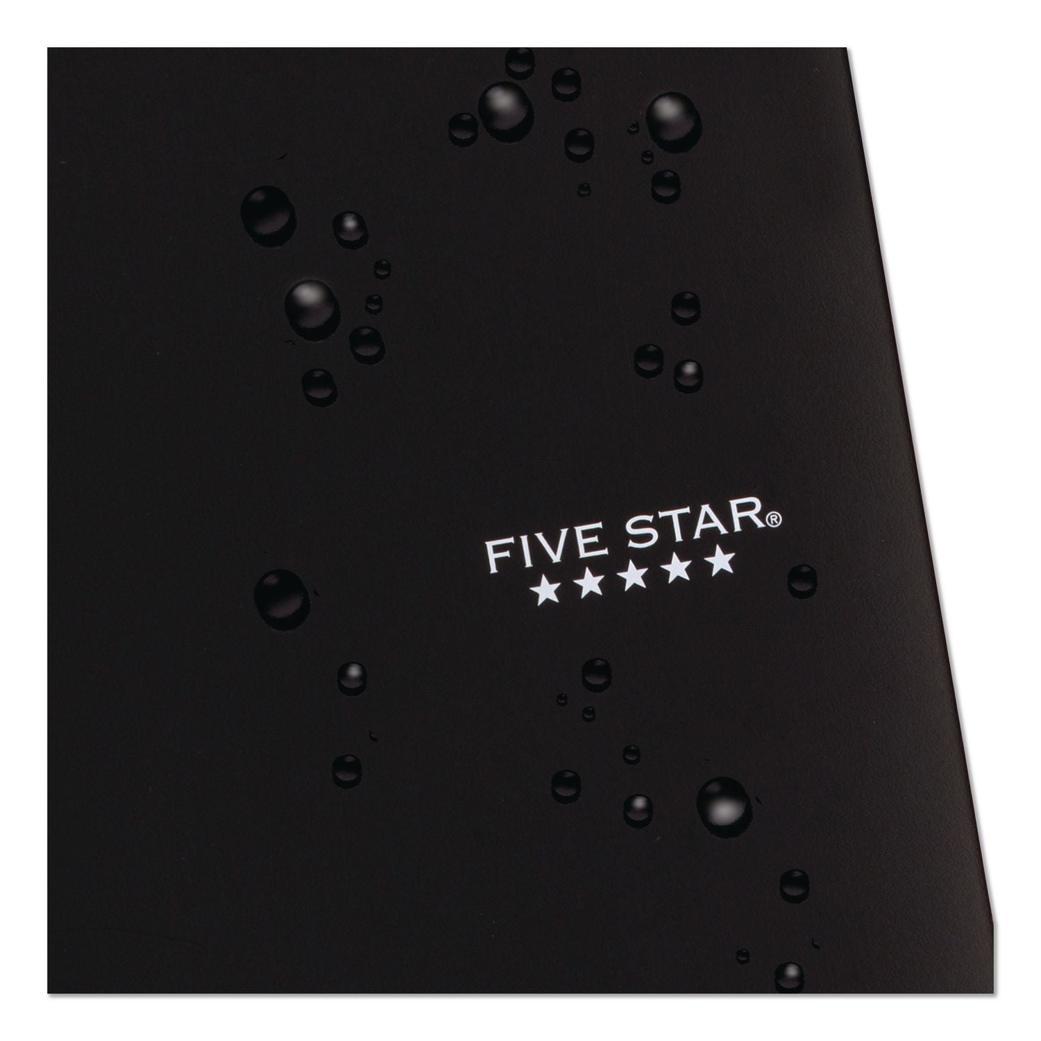 Wirebound Notebook with Two Pockets, 1-Subject, Medium/College Rule, Black Cover, (100) 11 x 8.5 Sheets