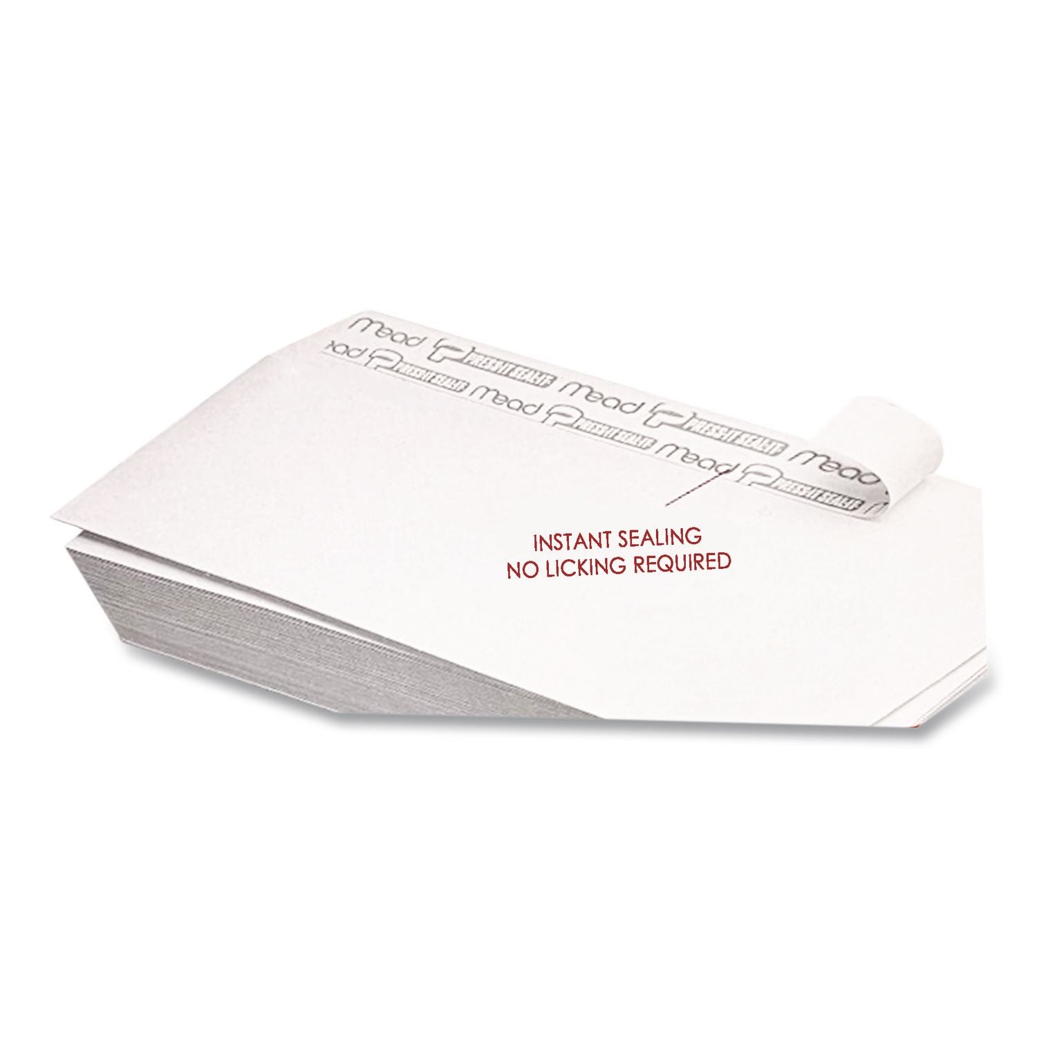 Mead Plain White Self-Seal Business Envelopes - Business - #10 - 4 1/8" Width x 9 1/2" Length - Self-sealing - 50 / Box - White