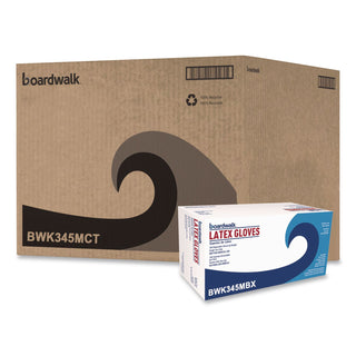 General-Purpose Latex Gloves, Natural, Medium, Powder-Free, 4 mil, 1000/Carton, Sold as 1 Carton, 1000 Each per Carton