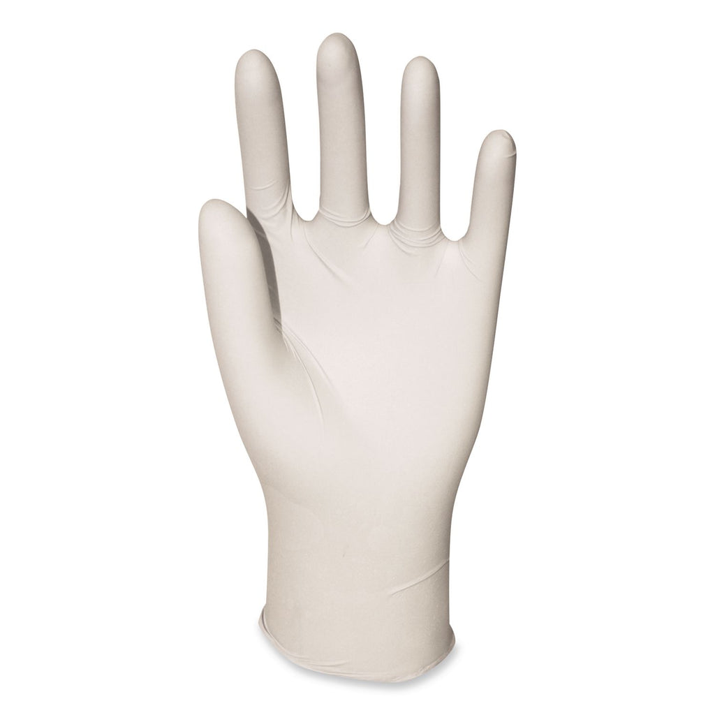 General-Purpose Latex Gloves, Natural, Medium, Powder-Free, 4 mil, 1000/Carton, Sold as 1 Carton, 1000 Each per Carton