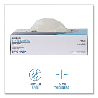 Powder-Free Synthetic Examination Vinyl Gloves, X-Large, Cream, 5 mil, 1,000/Carton