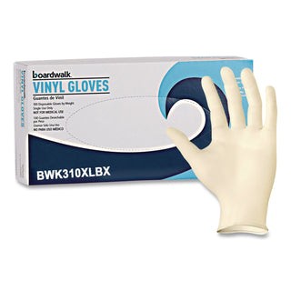 Powder-Free Synthetic Examination Vinyl Gloves, X-Large, Cream, 5 mil, 1,000/Carton
