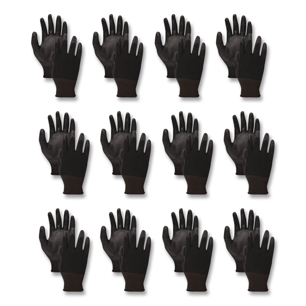 Palm Coated Cut-Resistant HPPE Glove, Salt and Pepper/Black, Size 8 (Medium), Dozen