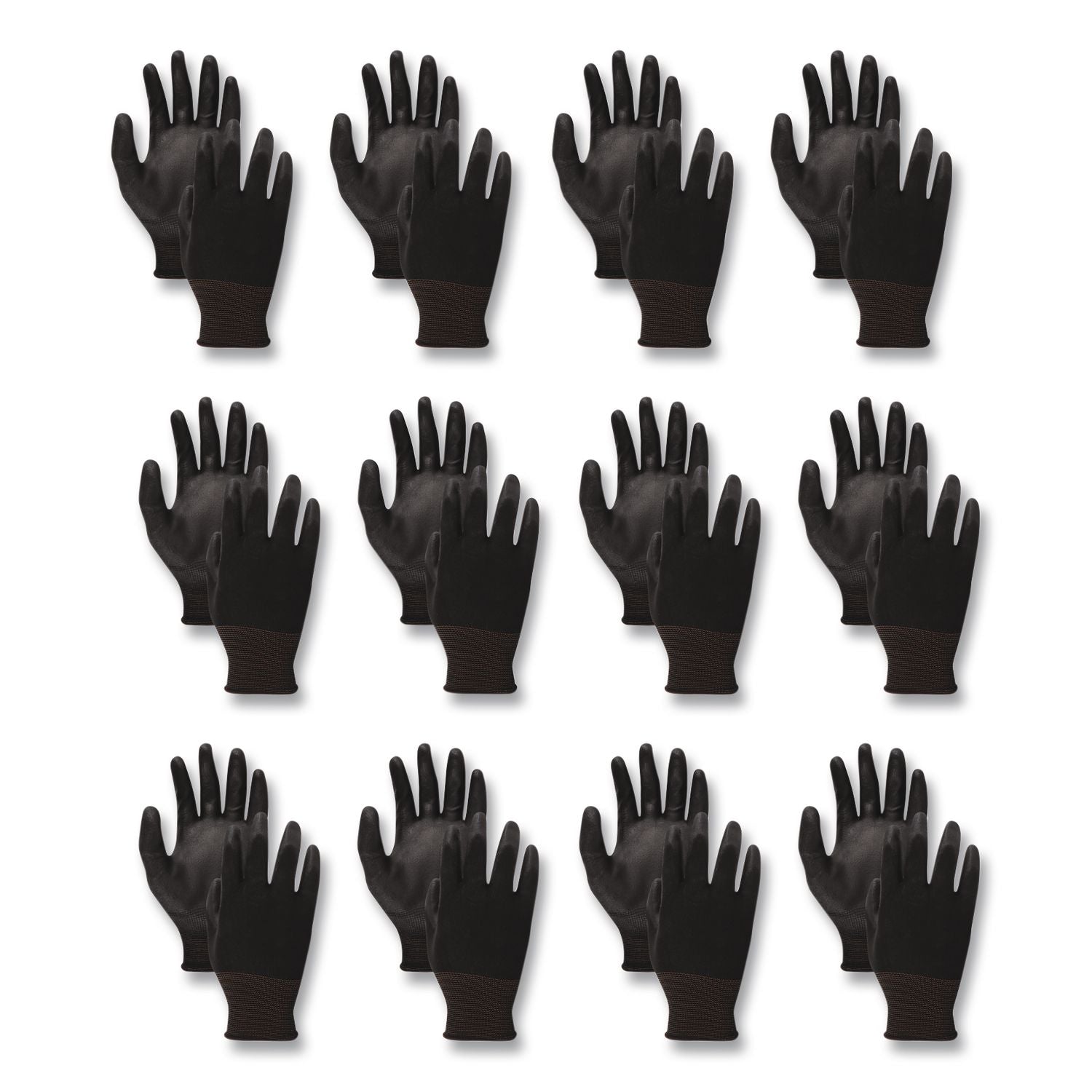 Palm Coated Cut-Resistant HPPE Glove, Salt and Pepper/Black, Size 8 (Medium), Dozen