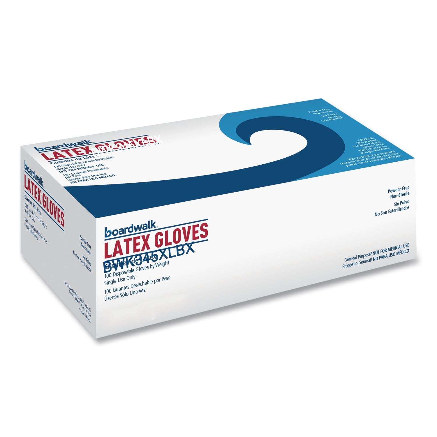 General-Purpose Latex Gloves, Natural, X-Large, Powder-Free, 4.4 mil, 1,000/Carton